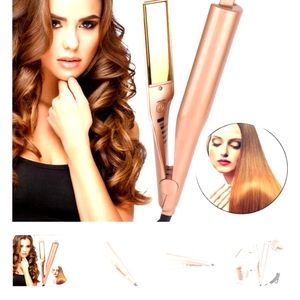 2 in 1 Hair Curling Iron/Straightening Iron